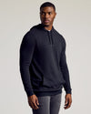 Black & Carbon Tall Waffle Hoodie 2-Pack modeled with slim-fit grey jeans.