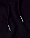 Black Tall Waffle Hoodie 2-Pack, close-up of textured fabric and drawstrings.