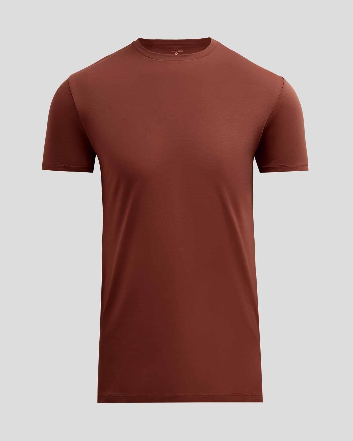 Chestnut Tall Premium Pima Crew Neck T-shirt in rust color.
