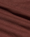 Chestnut Tall Premium Pima Crew Neck fabric close-up, showcasing fine weave.