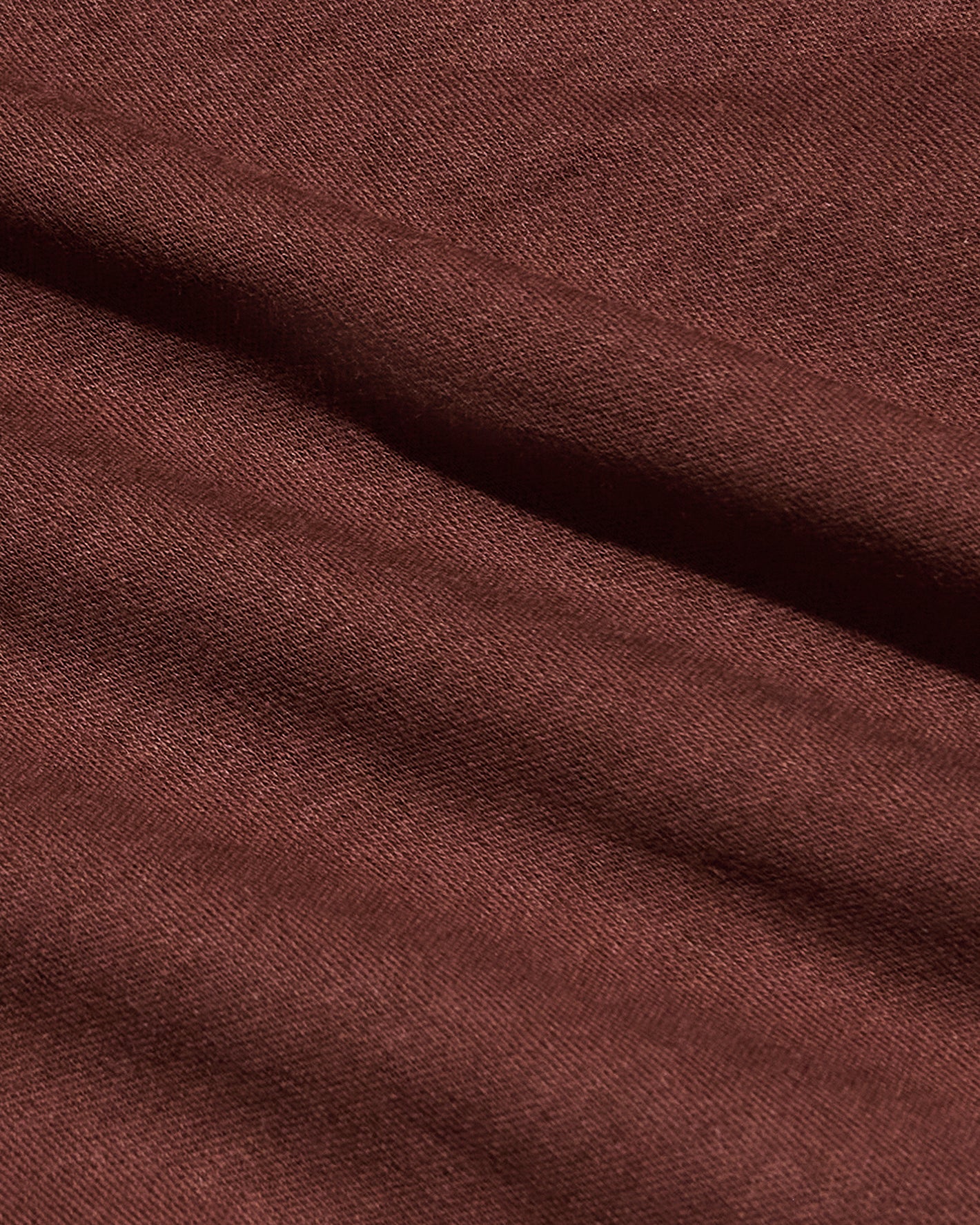 Chestnut Tall Premium Pima Crew Neck fabric close-up, showcasing fine weave.