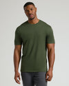 Young man in Grove & Steel Tall Premium Pima Crew Neck T-shirt.