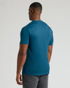 Lagoon Tall Premium Pima Crew Neck on man, back view.