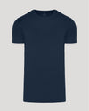 Navy Tall Pima Cotton Blend Crew