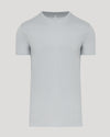 Steel Tall Premium Pima Crew Neck, light gray, plain short-sleeve T-shirt.