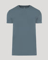 Tempest Tall Premium Pima Crew Neck T-shirt in muted blue/teal.