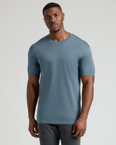 Blue Tones Classic Tall Premium Pima Crew 4-Pack