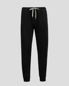 True ClassicBlack Tall Active Joggers with elastic waistband, white drawstring, tapered legs.