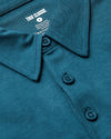 Lagoon Tall Pima Polo with pointed collar, three-button placket, “TRUE CLASSIC” label.