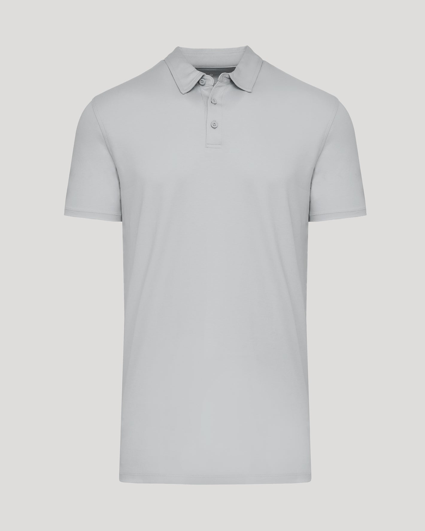 Steel Tall Premium Pima Polo with classic collar and three-button placket.