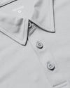 Steel Tall Premium Pima Polo with stitched collar, three-button placket.