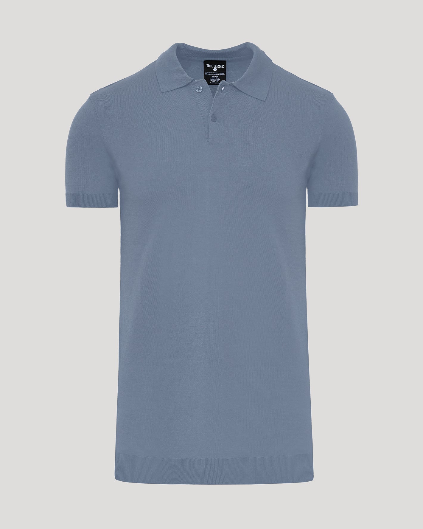 Fiord Tall Dressy Polo with classic collar, two-button placket, and ribbed cuffs.