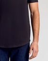 Black Classic Tall Curved Hem Crew 10-Pack on model's midsection.