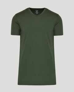 True ClassicGrove Tall Premium Pima V-Neck T-shirt, tailored fit, short-sleeve.