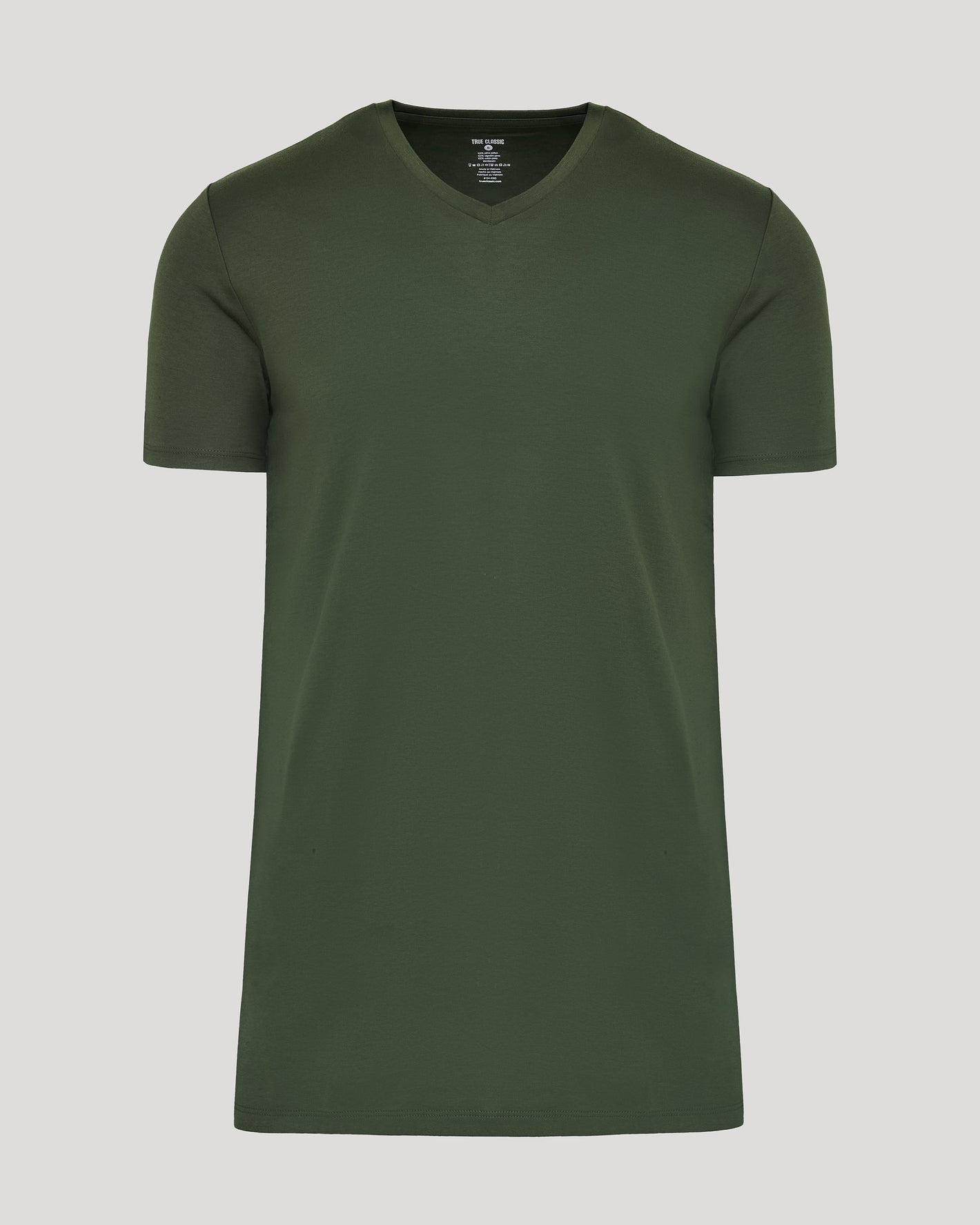 Grove Tall Premium Pima V-Neck T-shirt, tailored fit, short-sleeve.