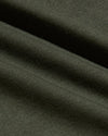 Grove Tall Premium Pima V-Neck in dark olive-green fabric folds.
