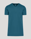 Lagoon Tall Premium Pima V-Neck in solid teal.