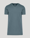 Tempest Tall Pima V Neck: Classic V-neck T-shirt in muted teal.