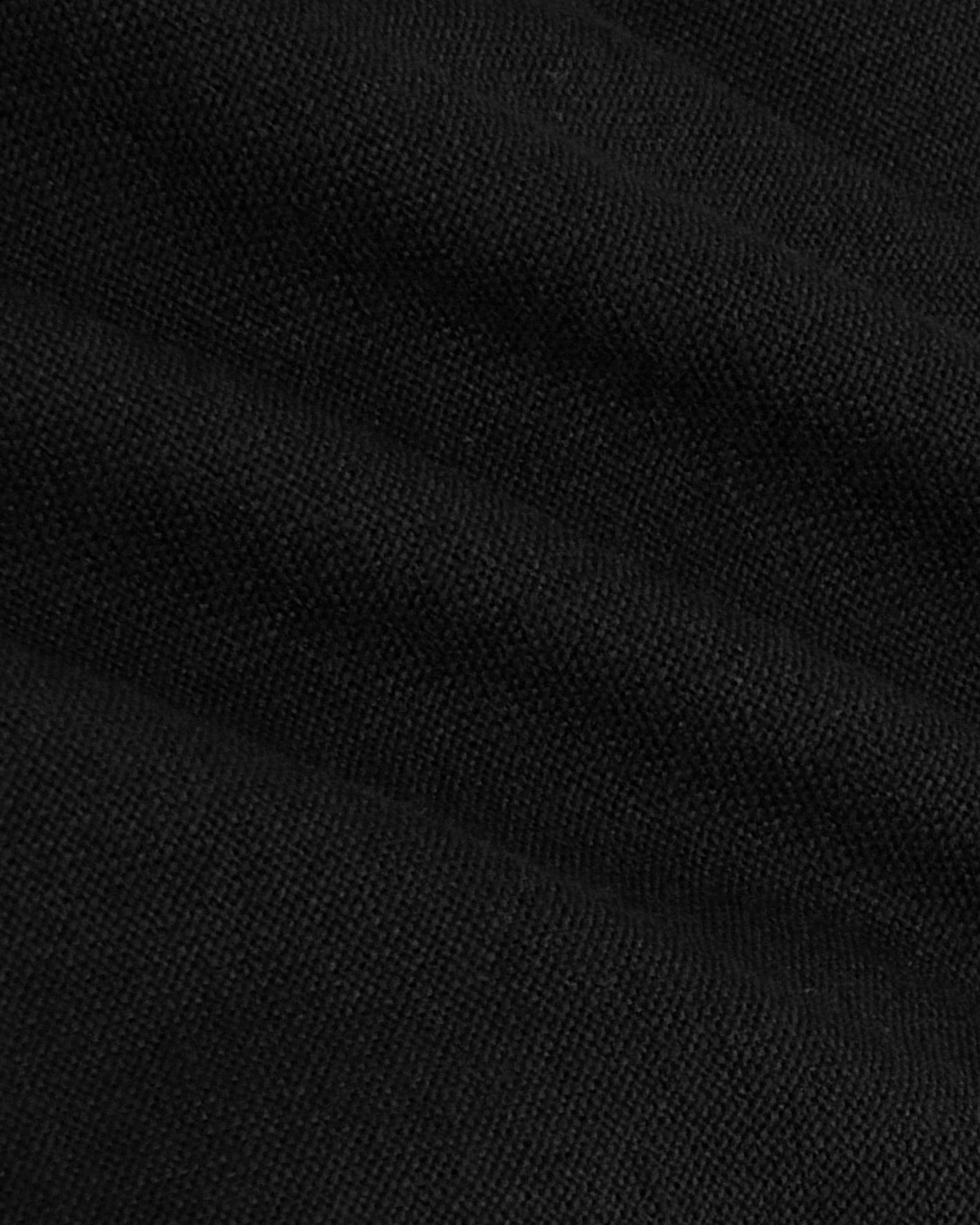 Black Tall Active V-Neck 6-Pack, showcasing fine woven texture and gentle folds.