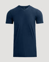 Navy Tall Active V-Neck T-shirt, short-sleeve, tailored fit.