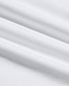 White Tall Pima Cotton Blend Curved Hem Crew