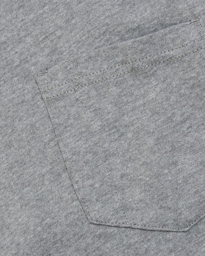 Tall Heavyweight Pocket Crew - Heather Gray