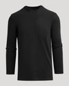 Black Tall Heavyweight Long Sleeve Pocket Crew with chest pocket.