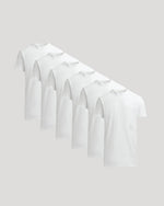 All White Tall Heavyweight Crew 6-Pack