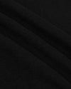 Black Heavyweight Curved Hem Crew