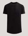 Black Heavyweight Curved Hem Crew