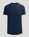 Navy Heavyweight Curved Hem Crew