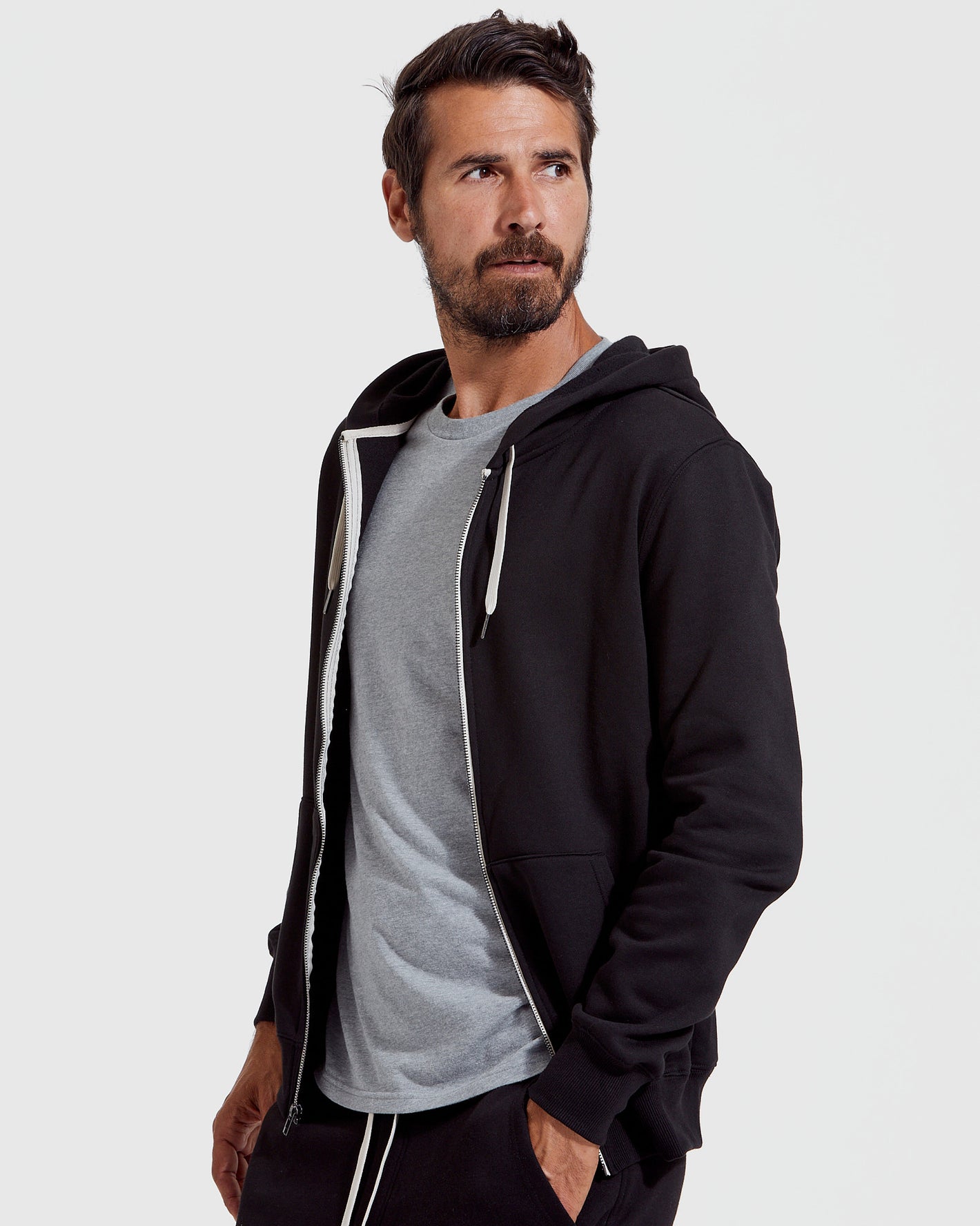 Classic Fit Fleece Zip-Up Hoodie main image 1