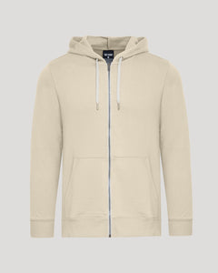 True ClassicDune Fleece French Terry Zip Hoodie with adjustable hood and kangaroo pockets.