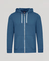 Fiord Fleece French Terry Zip Hoodie with kangaroo pockets and drawstrings.