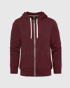 Mahogany Fleece French Terry Zip Hoodie