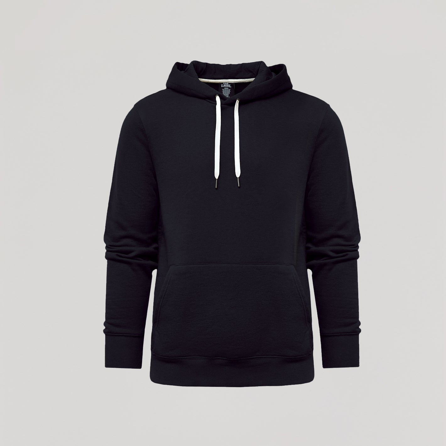 Black Fleece French Terry Pullover Hoodie