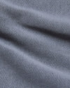 Dusty Blue Fleece French Terry Pullover Hoodie fabric close-up, showing stitch detail.