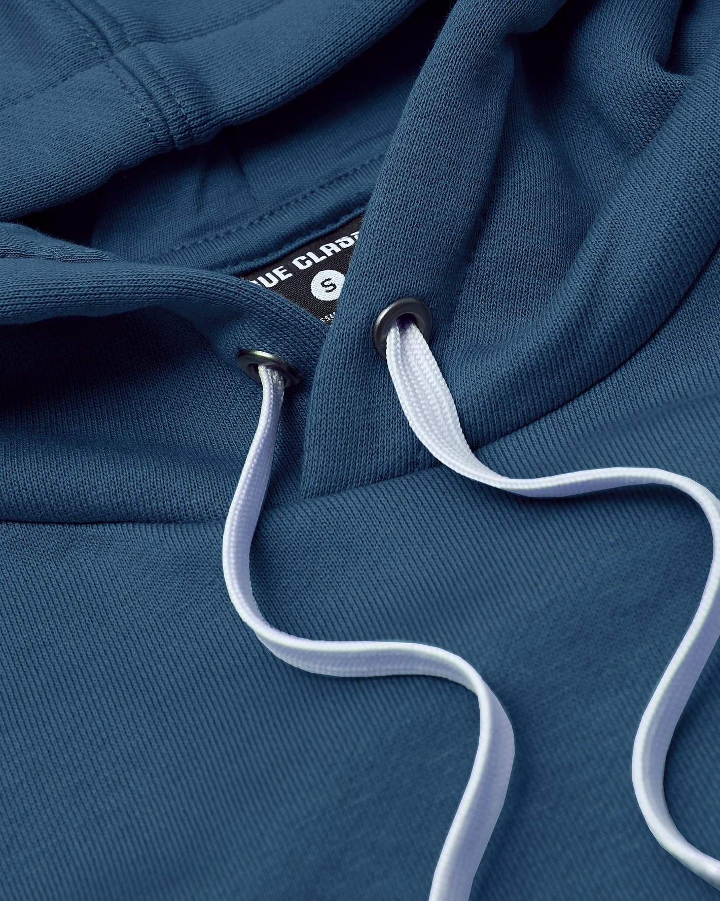 Fiord Fleece French Terry Pullover Hoodie close-up showing soft knit fabric.