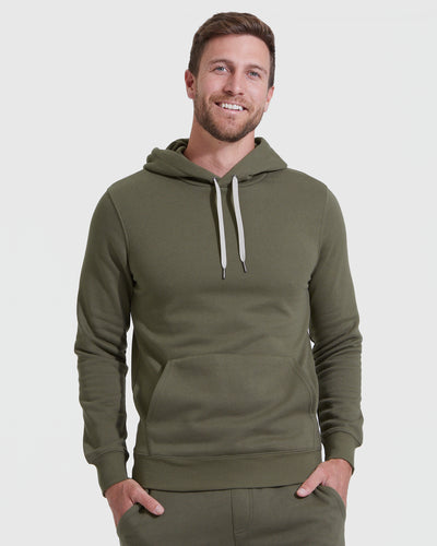Sudadera con Capucha de Felpa - Military Green