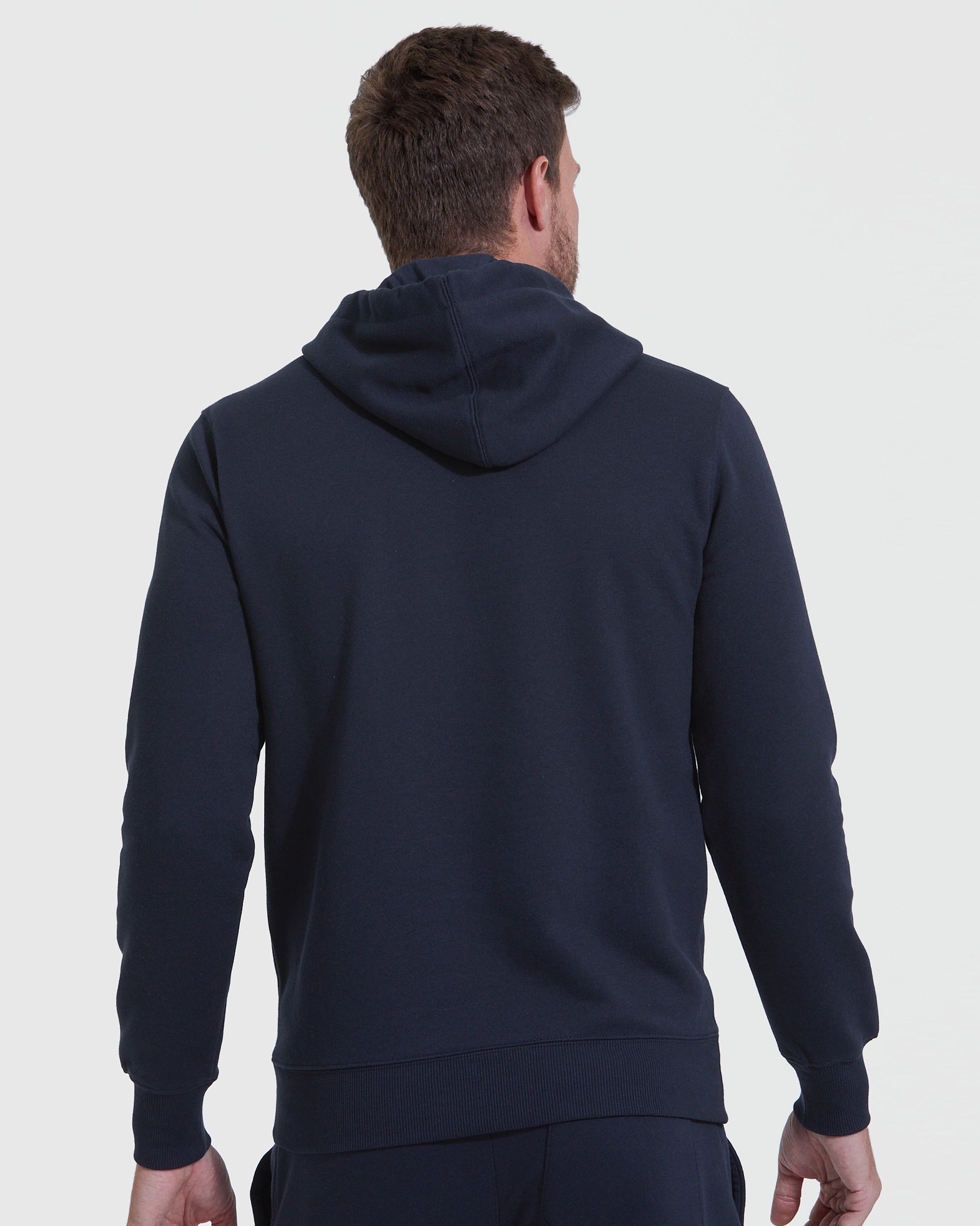 Navy Fleece French Terry Pullover Hoodie | Navy Fleece French Terry Pullover Hoodie | True Classic