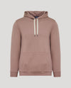 Slate Mauve Fleece French Terry Pullover Hoodie with kangaroo pocket.