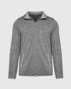 True ClassicGray Sweater Fleece Jacket