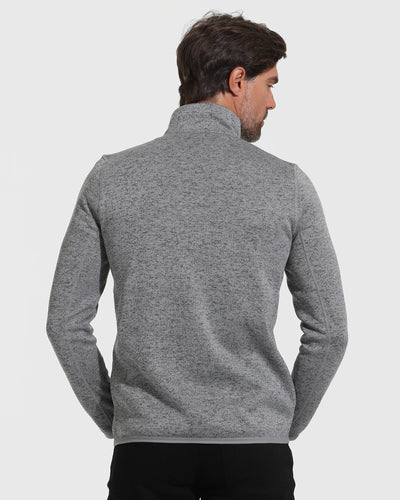 Fleece Sweater Jacket - Gray