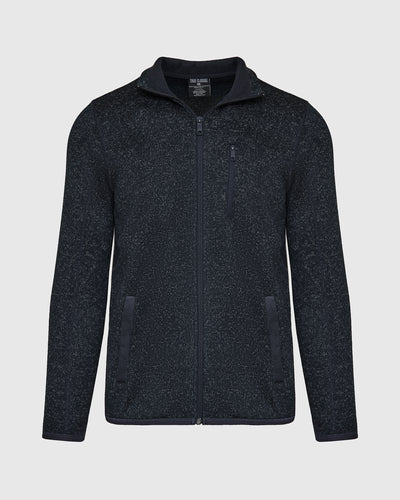 Fleece Sweater Jacket - Navy