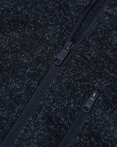 Fleece Sweater Jacket - Navy