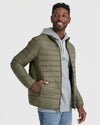 Veste doudoune vert militaire