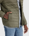 Veste doudoune vert militaire