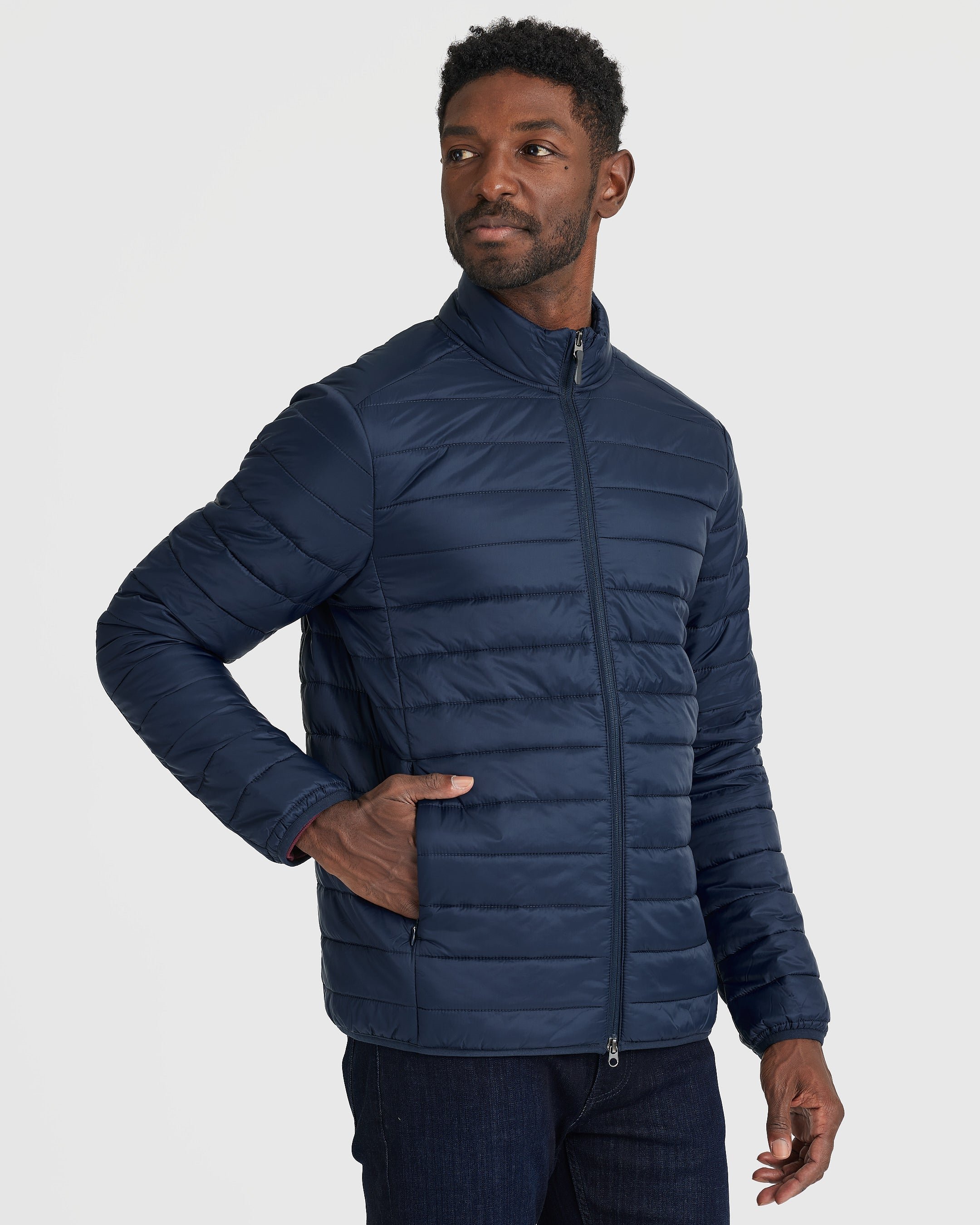 Navy Puffer Jacket and Vest 2-Pack