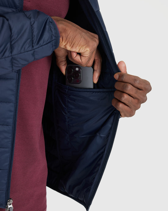 2010094 Navy Blue Puffer Jacket
