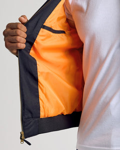 True ClassicBlack Bomber Jacket